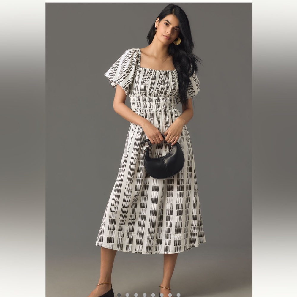 Anthropologie Maeve Puff Sleeve Dress